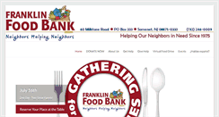 Desktop Screenshot of franklinfoodbank.org